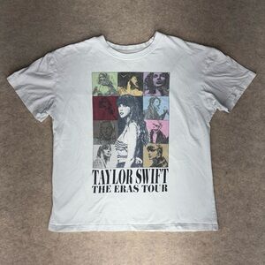 Taylor Swift The Eras Tour ‘23 White Graphic Short Sleeve TShirt Unisex Medium